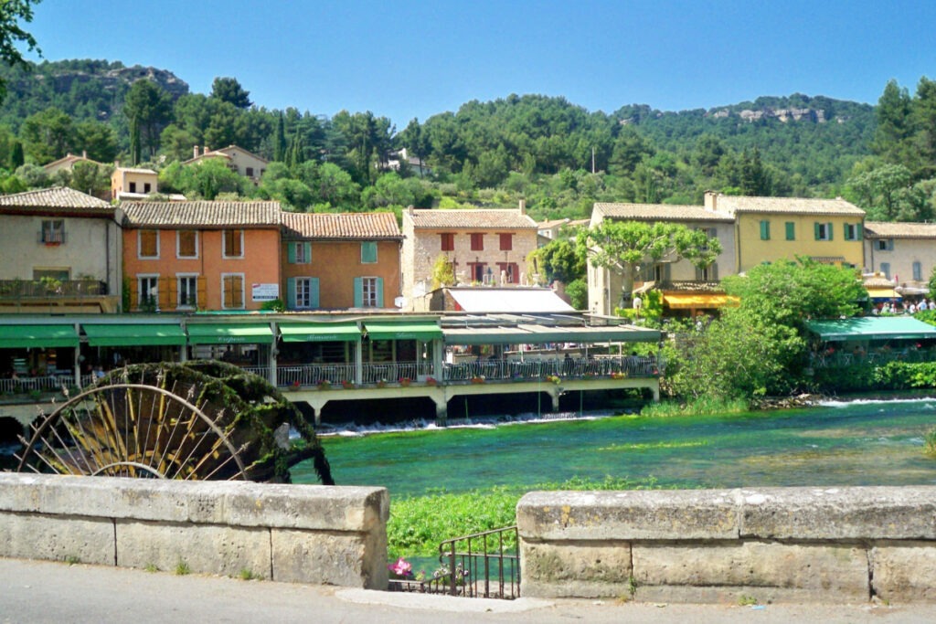 Fontaine-de-Vaucluse on the Sorgue River.