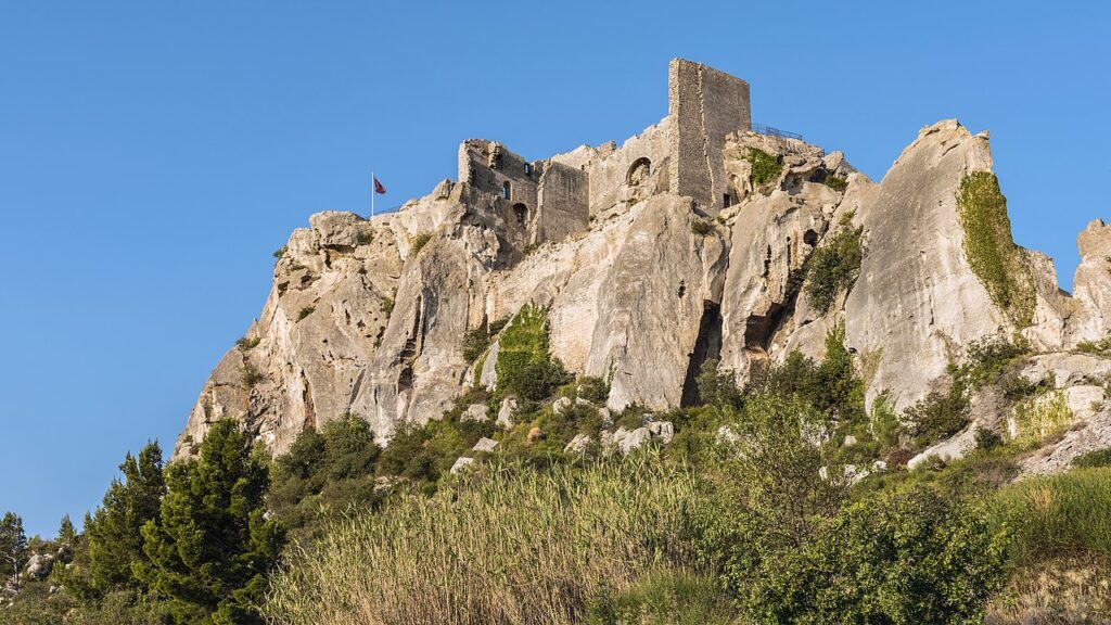 The ruins near Les Baux-de-Provence
