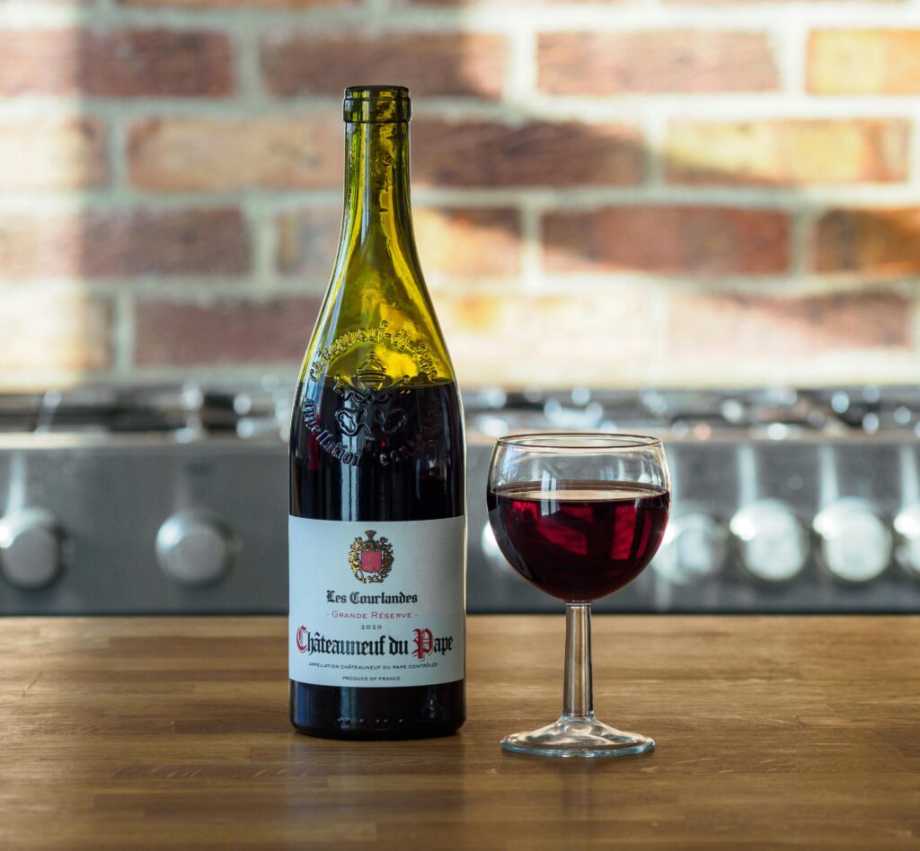 A bottle of Châteauneuf-du-Pape red - Photo by Brett Jordan