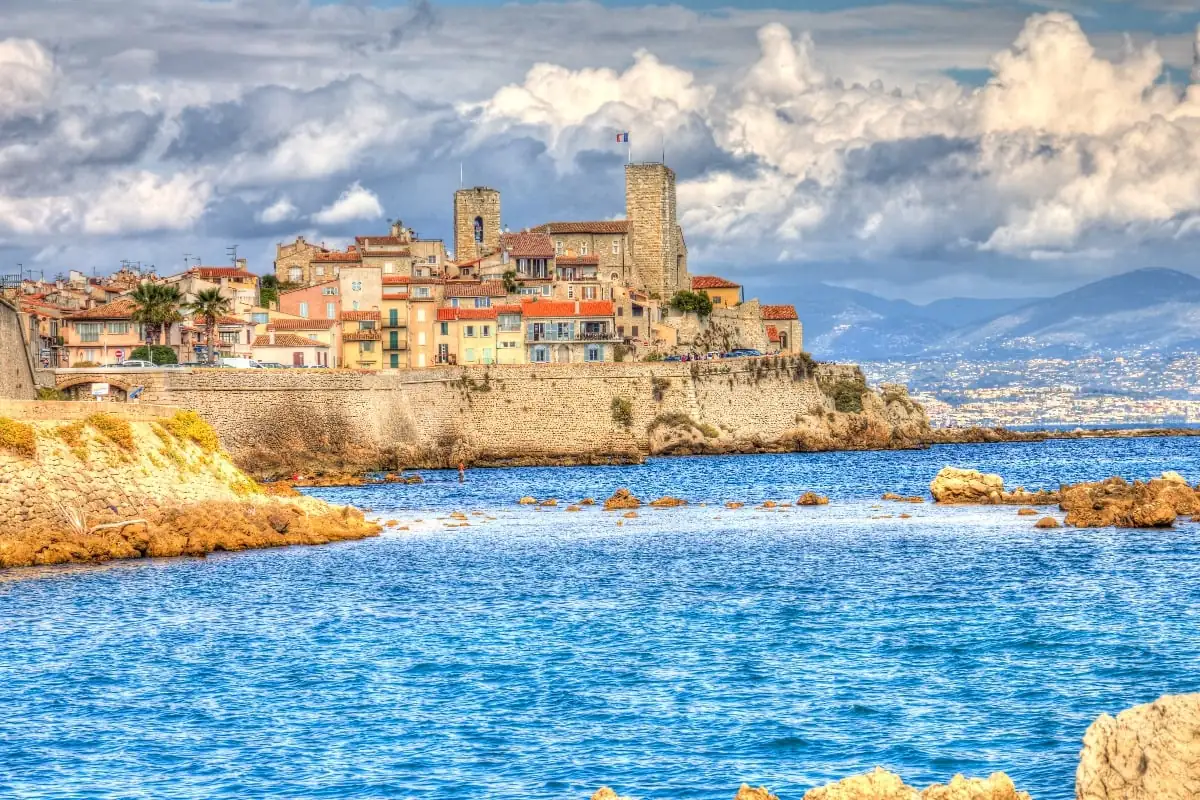 The old town of Antibes on the Riviera