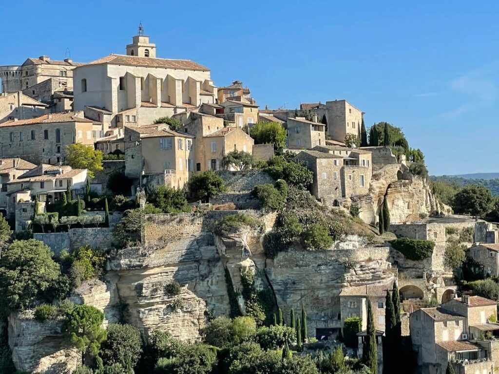 Gordes stacked on its hillside in the Luberon